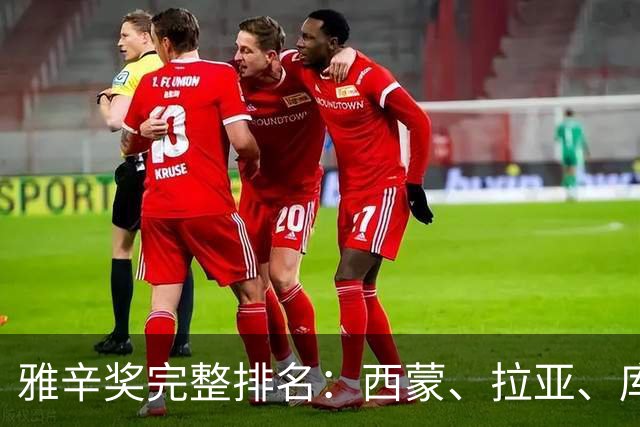 雅辛奖完整排名：西蒙、拉亚、库尔图瓦前三，沃齐尼亚第6